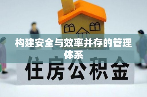 寿县构建安全与效率并存的管理体系